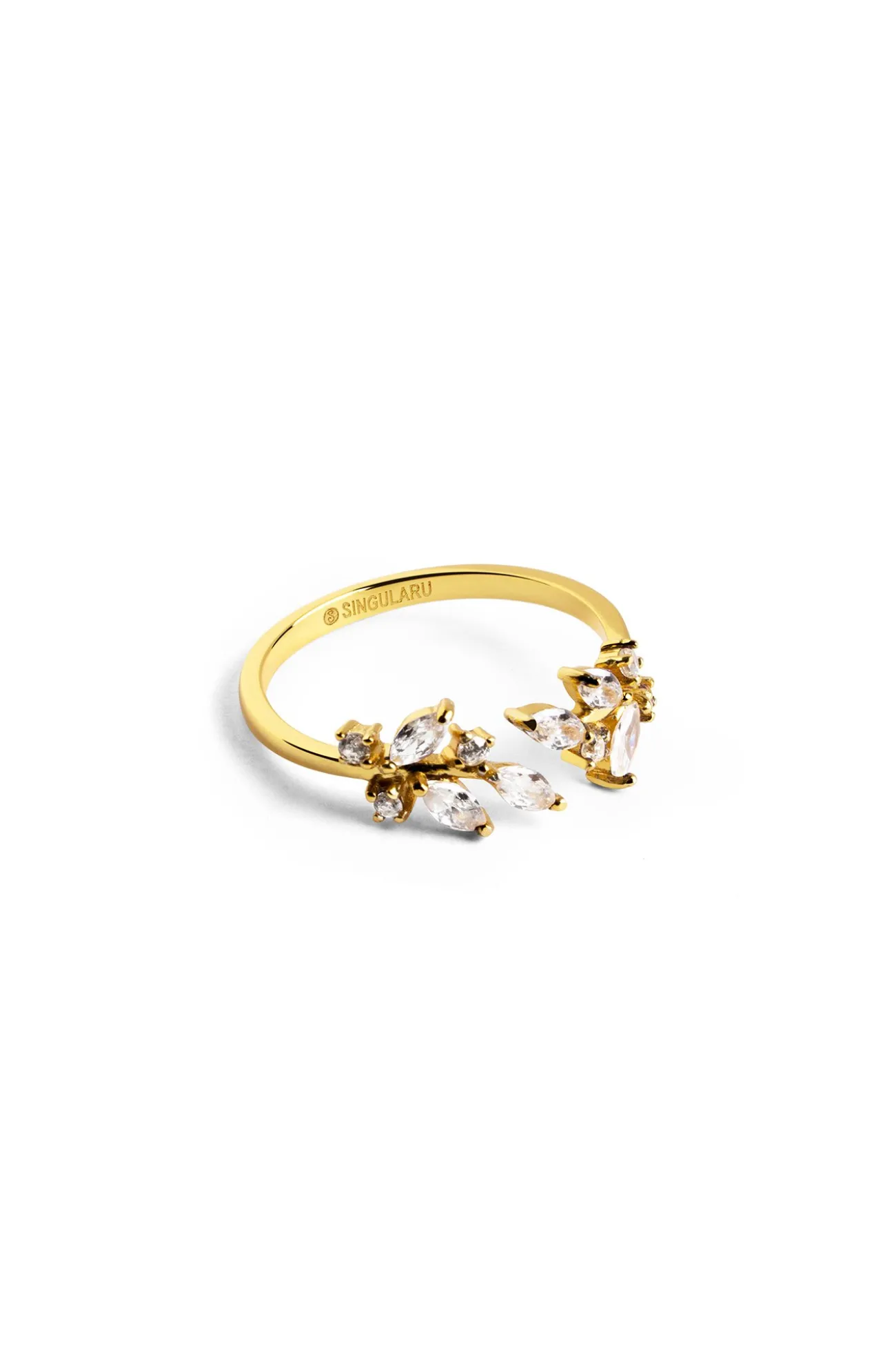 Anillo Buganvilla White Oro
