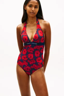 Ba&ntilde;ador halter estampado floral