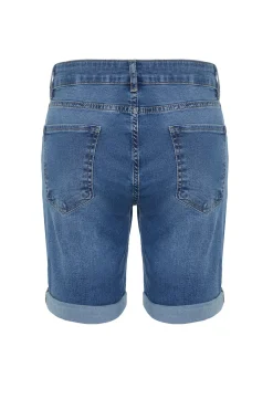 Bermudas vaqueras ajustadas
