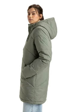 Better Weather - Chaqueta acolchada con capucha para mujer