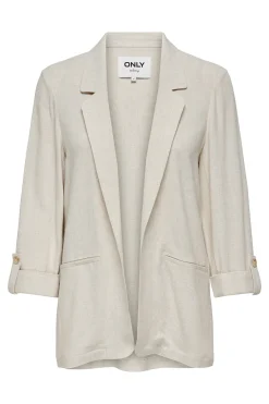 Blazer de manga 3/4 remangada