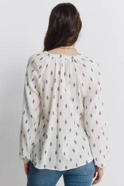 Blusa bordados lace