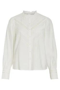 Blusa de manga larga de viscosa
