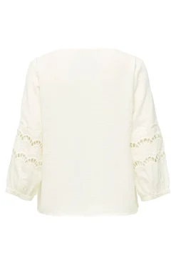 Blusa manga 3/4 encaje