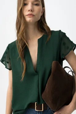 Blusa manga corta