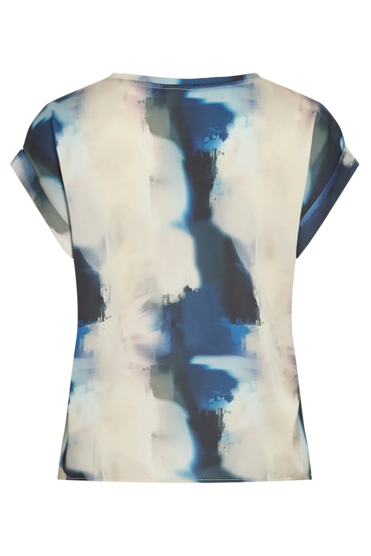 Blusa manga corta satinada