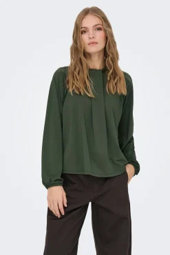 Blusa manga larga fluida