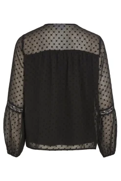 Blusa manga larga plumeti