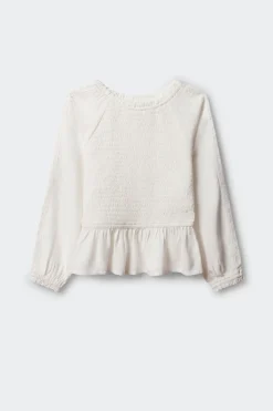 Blusa nido de abeja niña