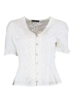 Blusa recta de manga larga