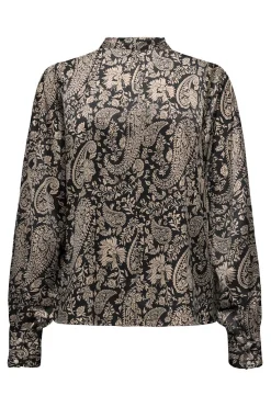 Blusa satinada lazo