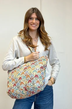 Bolsa Grande Cremallera Flora