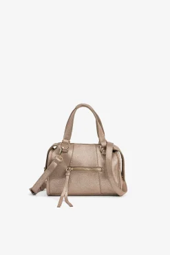 Bolso City Efecto Piel Metalizada