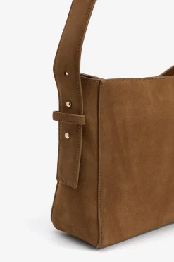 Bolso de Hombro de Ante