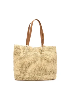 Bolso de hombro Rafia