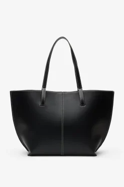 Bolso shopper básico pespuntes