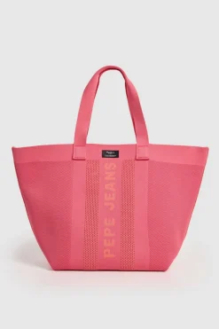 Bolso shopper de malla t&eacute;cnica