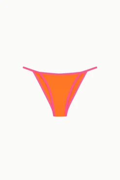 Braga bikini cl&aacute;sica ribetes fl&uacute;or