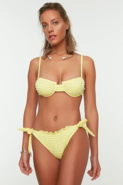 Braga de bikini cl&aacute;sica vichy