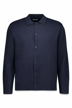 C&aacute;rdigan cuello polo botones