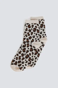 Calcetín largo animal print