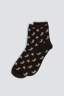 Calcetín largo botas y estrellas