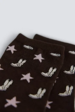 Calcet&iacute;n largo botas y estrellas