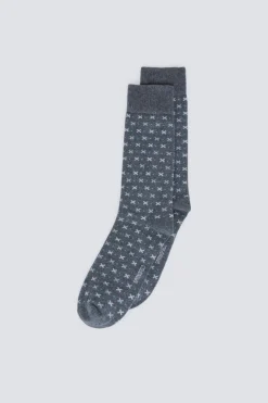 Calcetín largo micro bordados