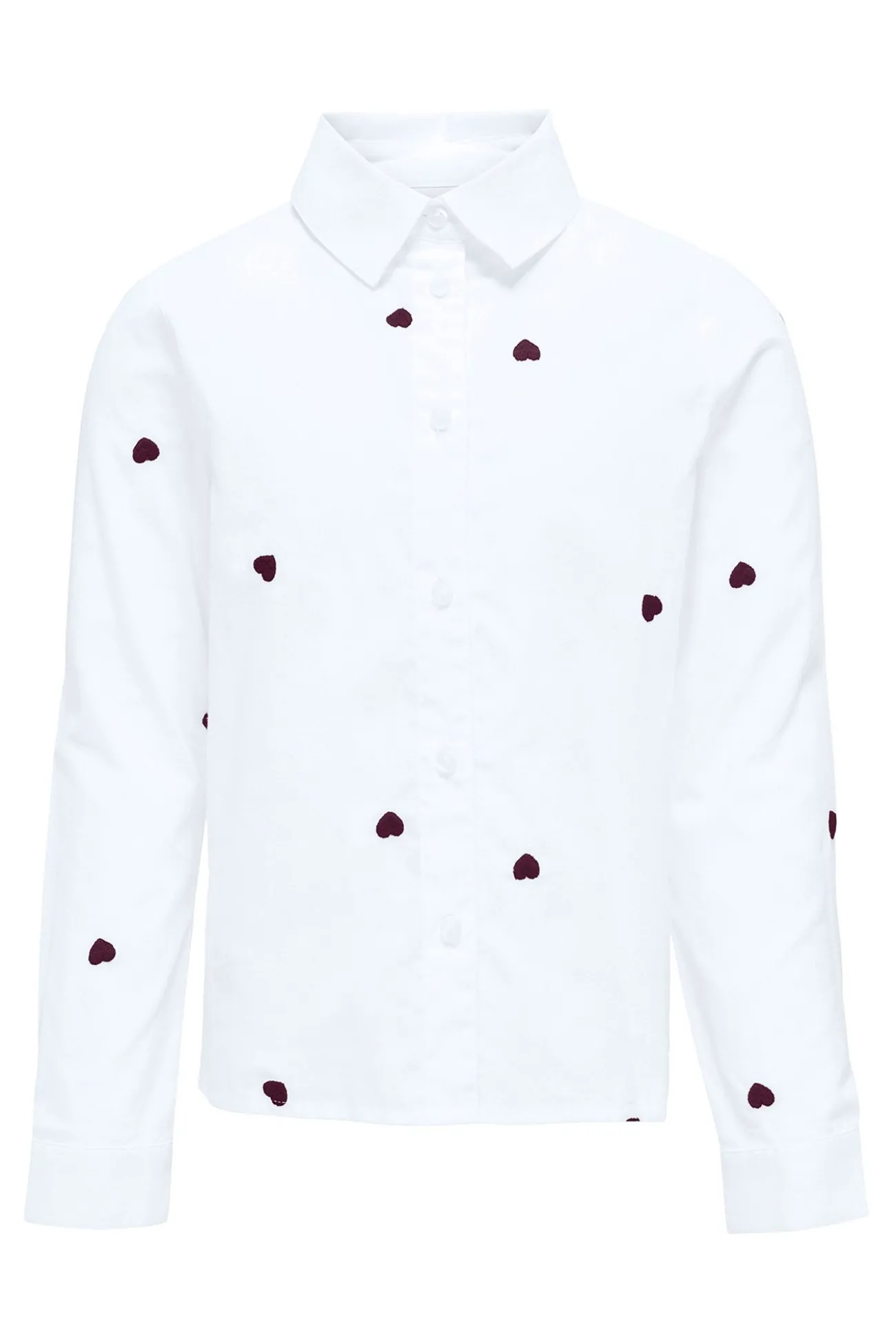 Camisa bordado coraz&oacute;n ni&ntilde;a