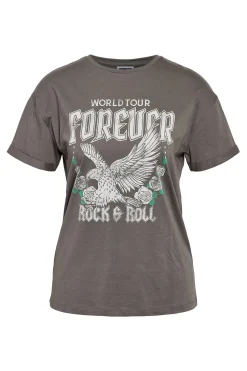 Camisa de manga corta con estampado frontal