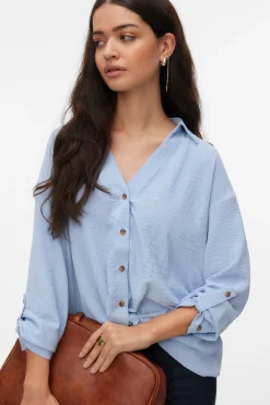 Camisa de manga larga detalle nudo