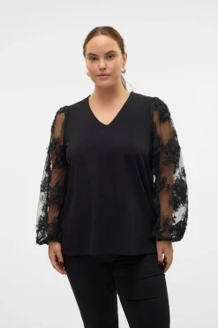 Camisa de manga larga talla grande
