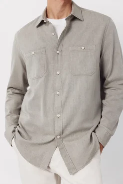 Camisa espiga bolsillos
