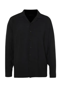 Camisa flu&iacute;da manga larga