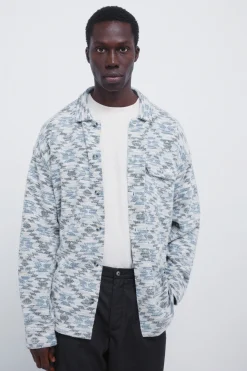 Camisa jacquard &eacute;tnico