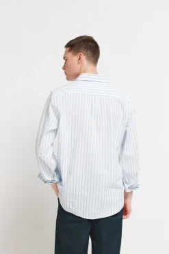 Camisa lino rayas