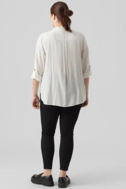 Camisa manga 3/4 talla grande