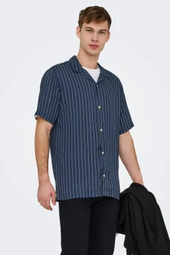 Camisa manga corta a rayas