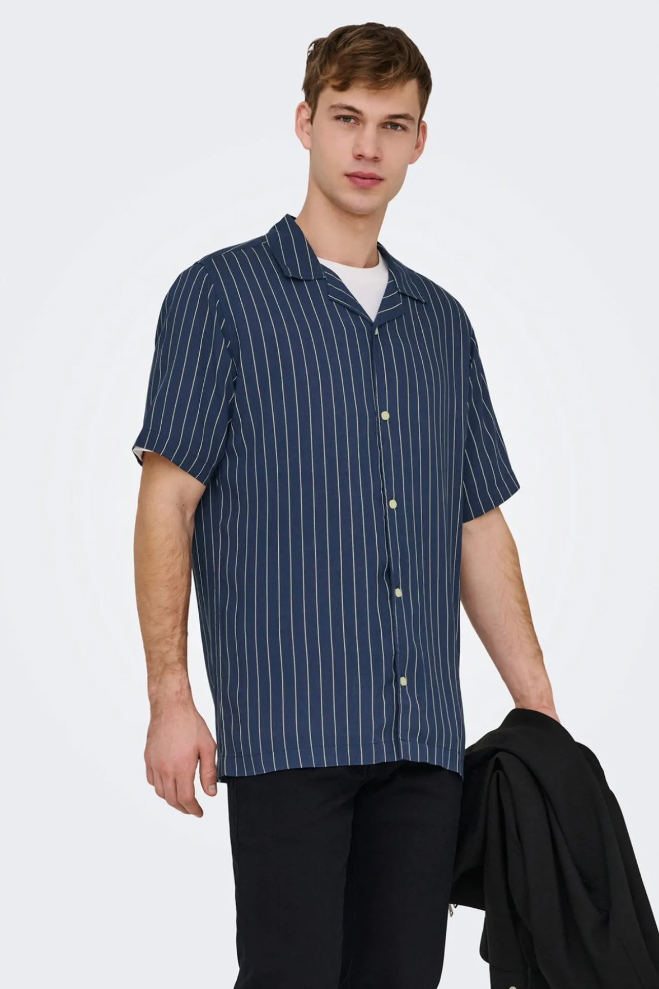 Camisa manga corta a rayas
