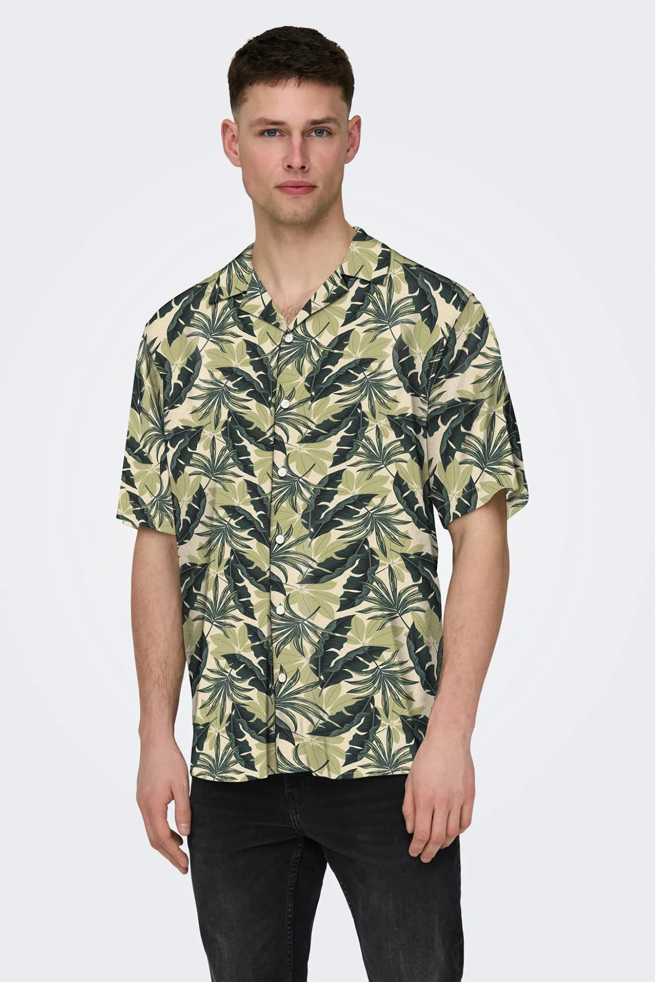 Camisa manga corta estampada