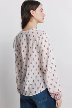 Camisa manga larga estampada
