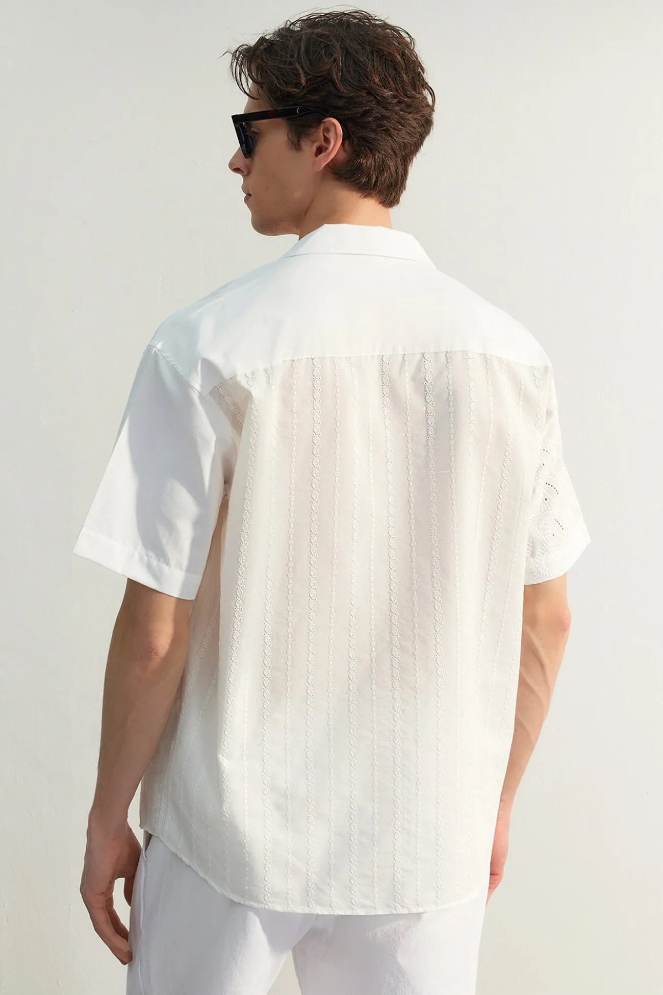 Camisa oversize manga corta