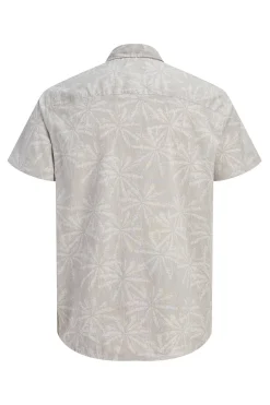 Camisa popel&iacute;n manga corta