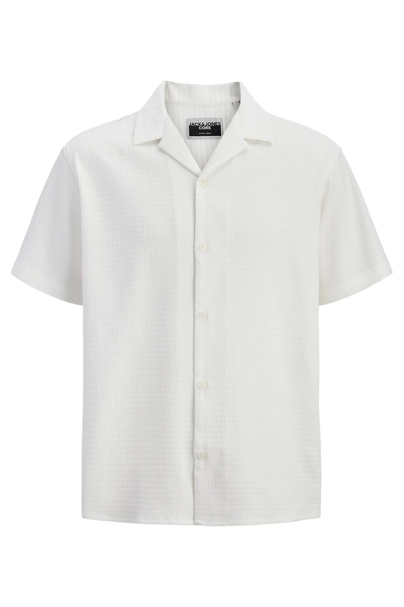 Camisa resort manga corta tejido plano