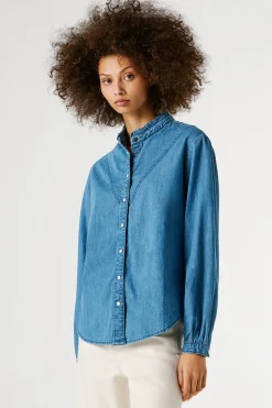 Camisa vaquera manga larga