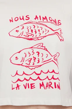 Camiseta corta texto