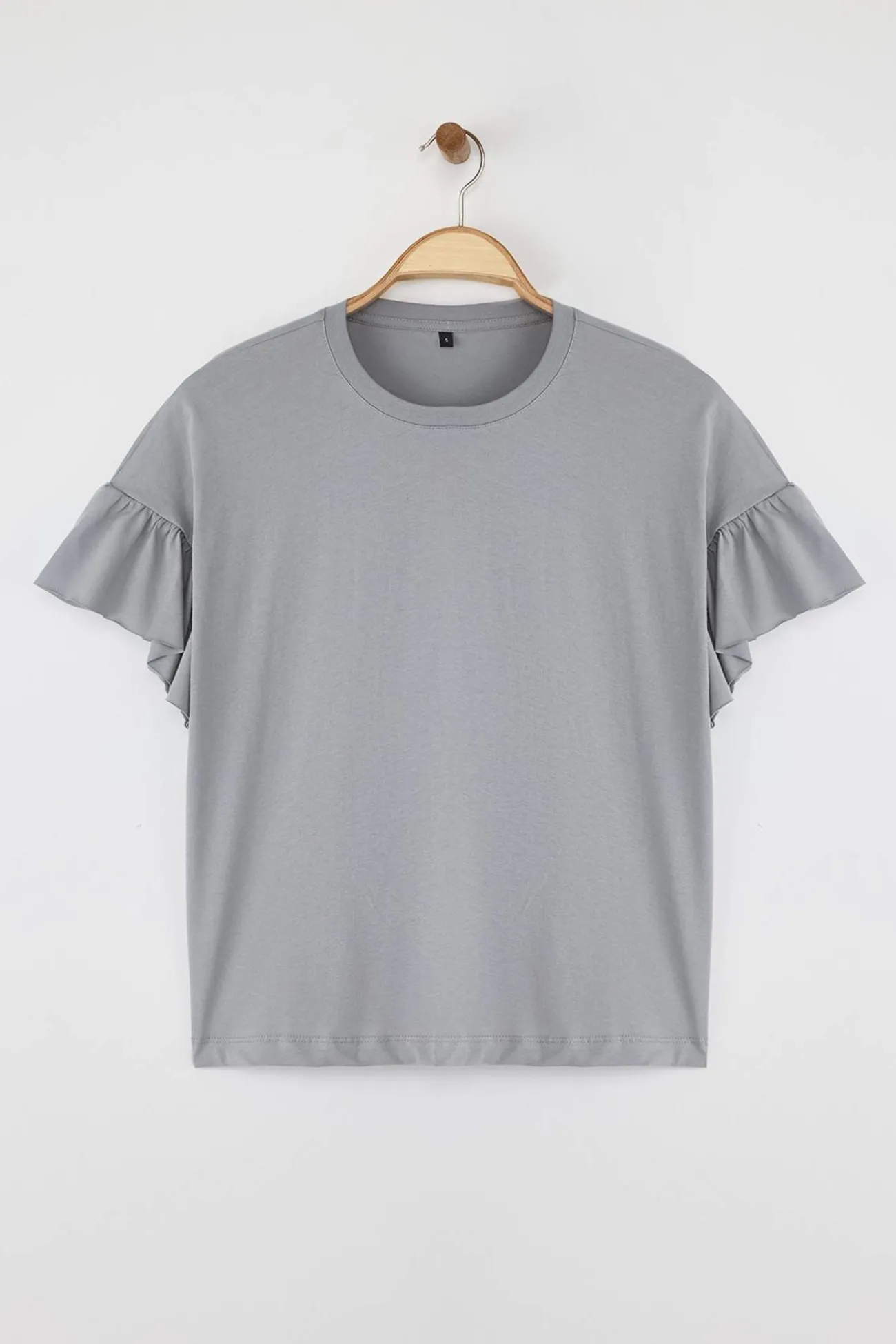 Camiseta de manga corta volantes