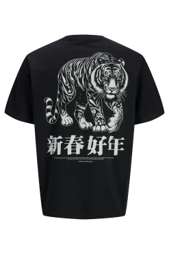 Camiseta loose fit manga corta