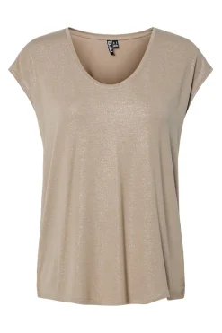 Camiseta lurex escote