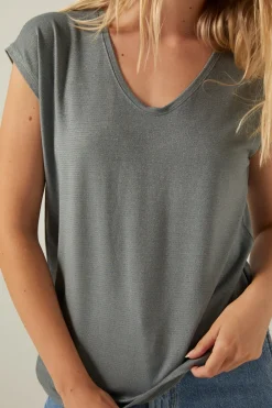 Camiseta lurex pico